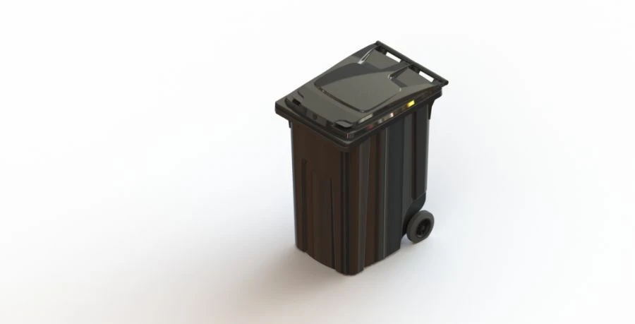 Mobile Trash Container 360L Art. 28.C29 (20.806.98.PE; 21.055.98.PE)