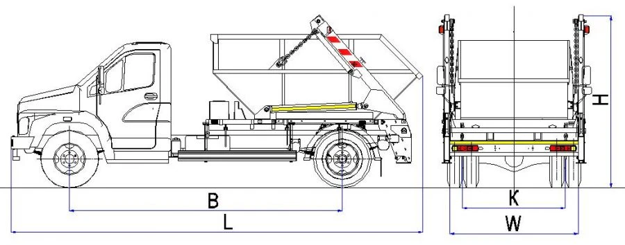Waste Transport Truck MK-1561-04