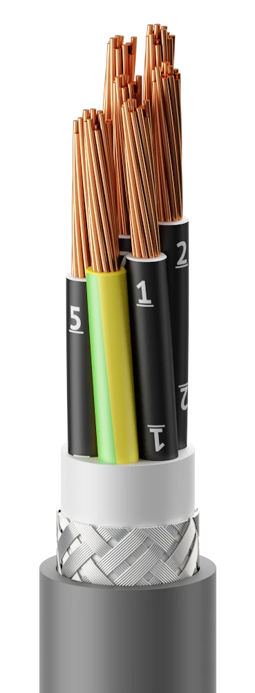 Emflex Flexible Cable KUPEspNg(A)-HF 300/500V