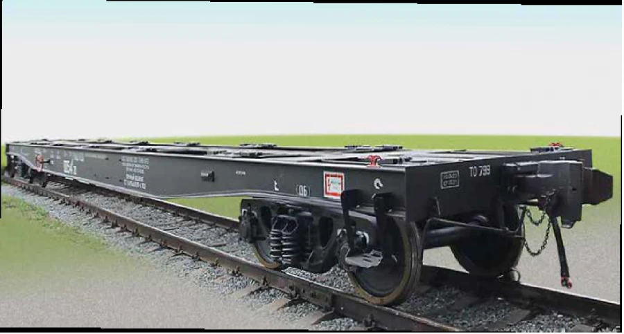 Universal and Specialized Freight Container Flatcar