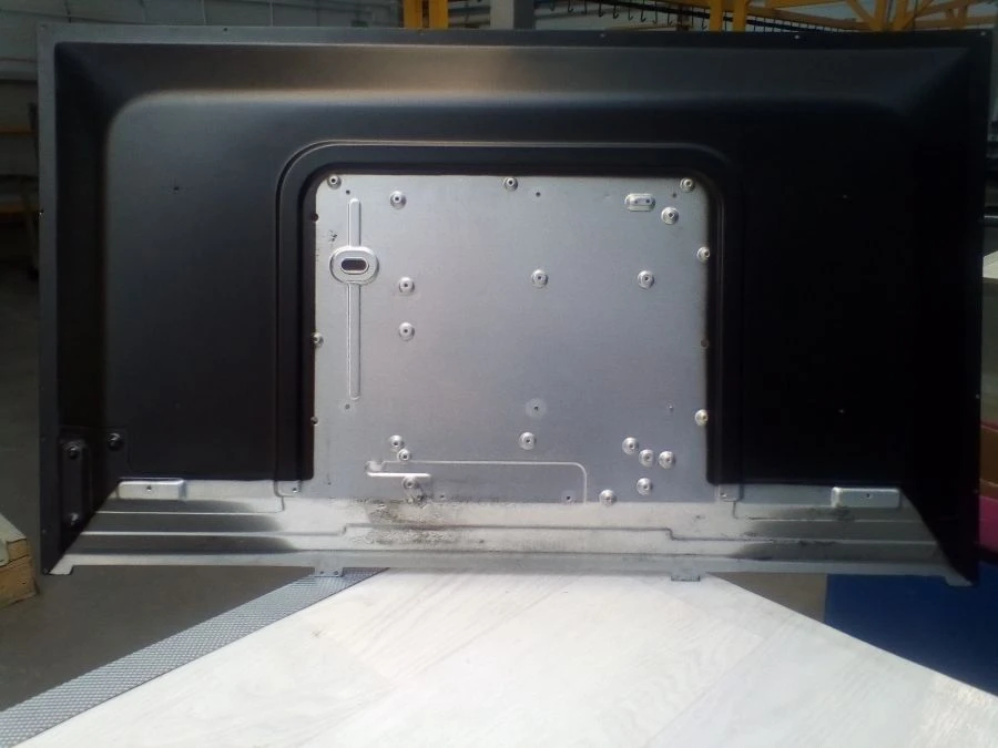 Black Steel Back Cover for 39-Inch TV