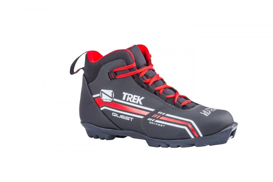 Trek Quest2 Black Ski Boots with Red Logo N