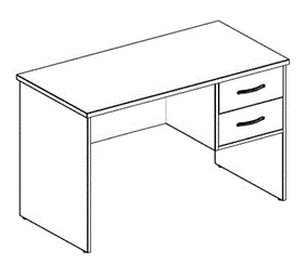 Freedom Office Desk with Hanging Cabinet, Art. FSTP 06