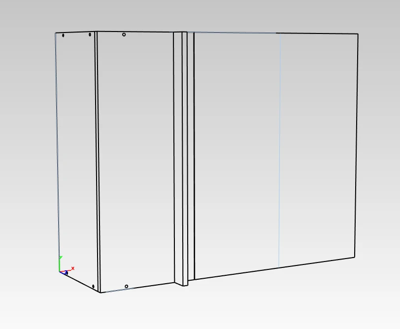 Corner Wall-Mounted Dish Cabinet