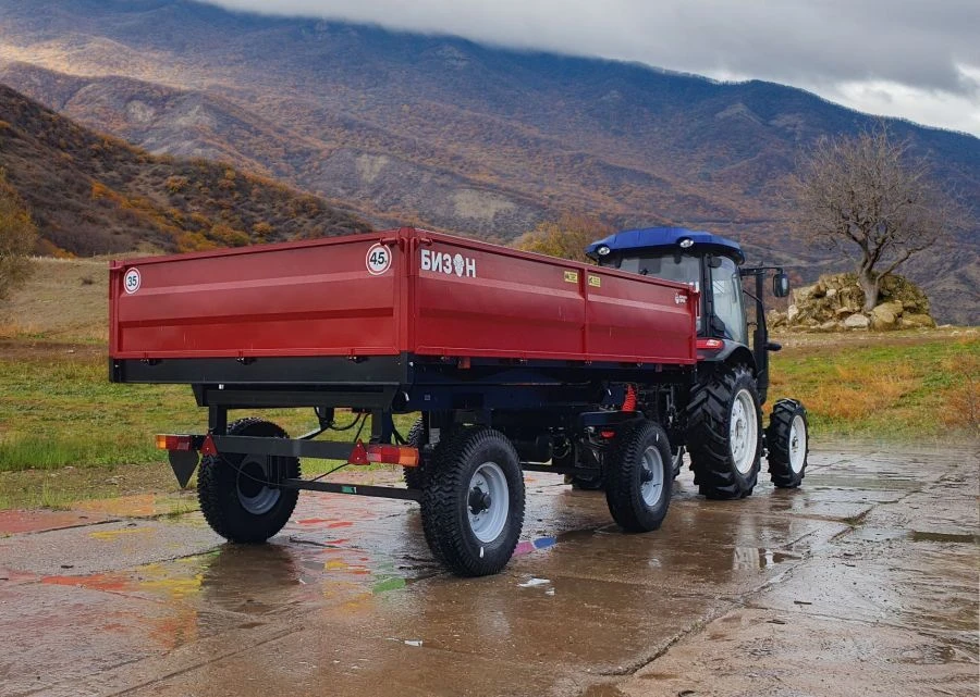 Dump Trailer for Tractors BIZON 2PTS-4.5