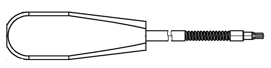 Spring Screwdriver for Hip Joint Endoprosthetics, Art. 103.135