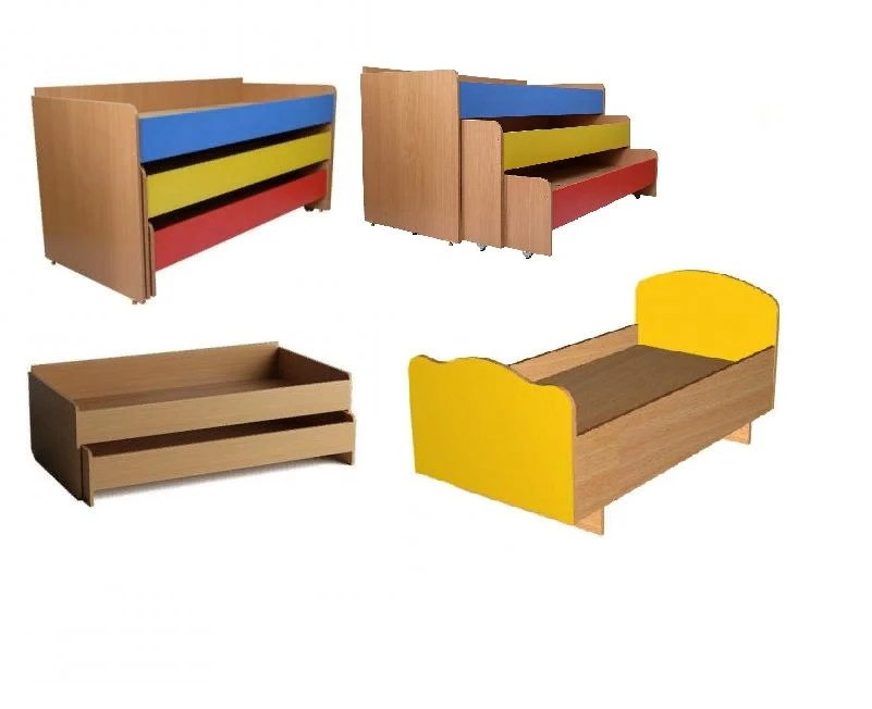 Wooden Children's Bed - Customizable Sizes and Colors