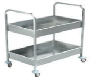 Dish Collection Cart TS - Stainless Steel Design