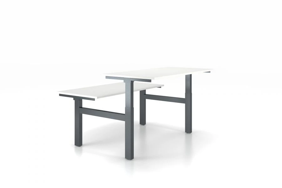 Electric Height Adjustable Bench Desk for Two - Effika Model