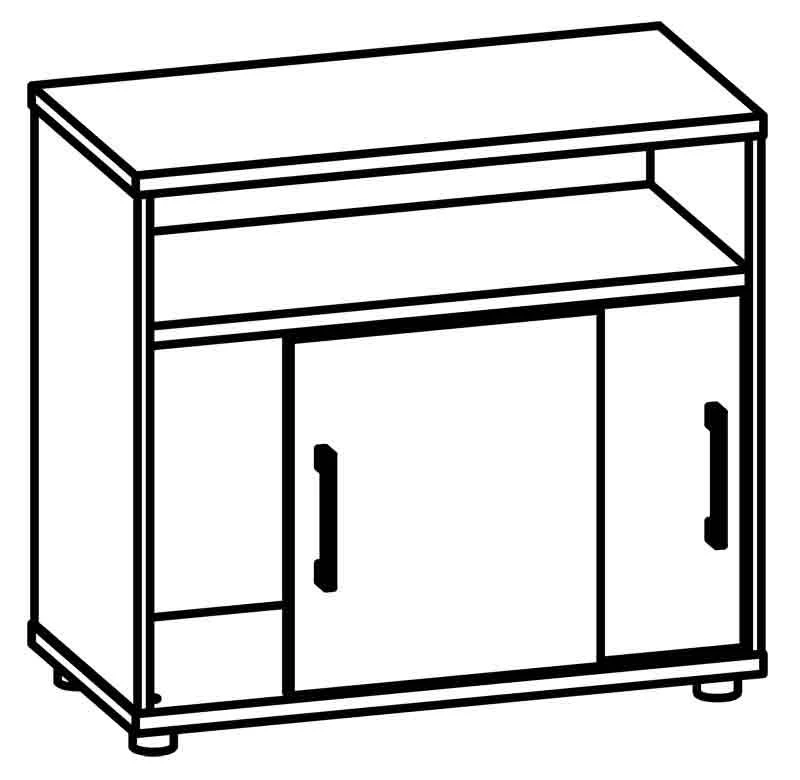 Document Cabinet with Sliding Doors 8432 Series "Galant