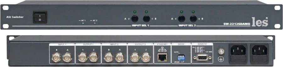 Digital Video Signal Switcher SW - Automatic and Manual Control