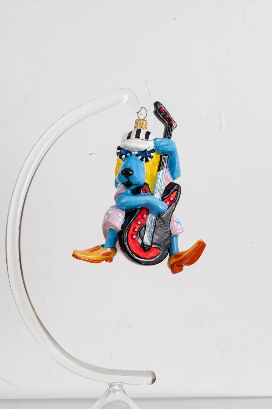Handmade Glass Christmas Ornament "Basset Hound