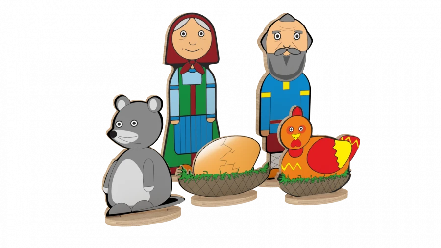 Fairy Tale Characters Set "Kurochka Ryaba" (Art. N-67)