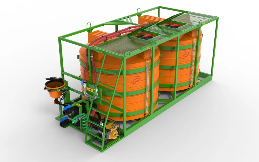 Mobile Solution Mixing Unit "Cassette 5500x2