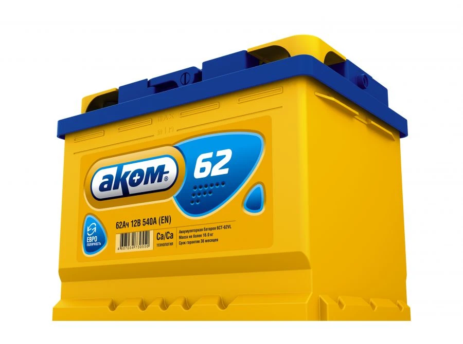 Lead-Acid Starter Battery 6ST-62VL ACOM Euro