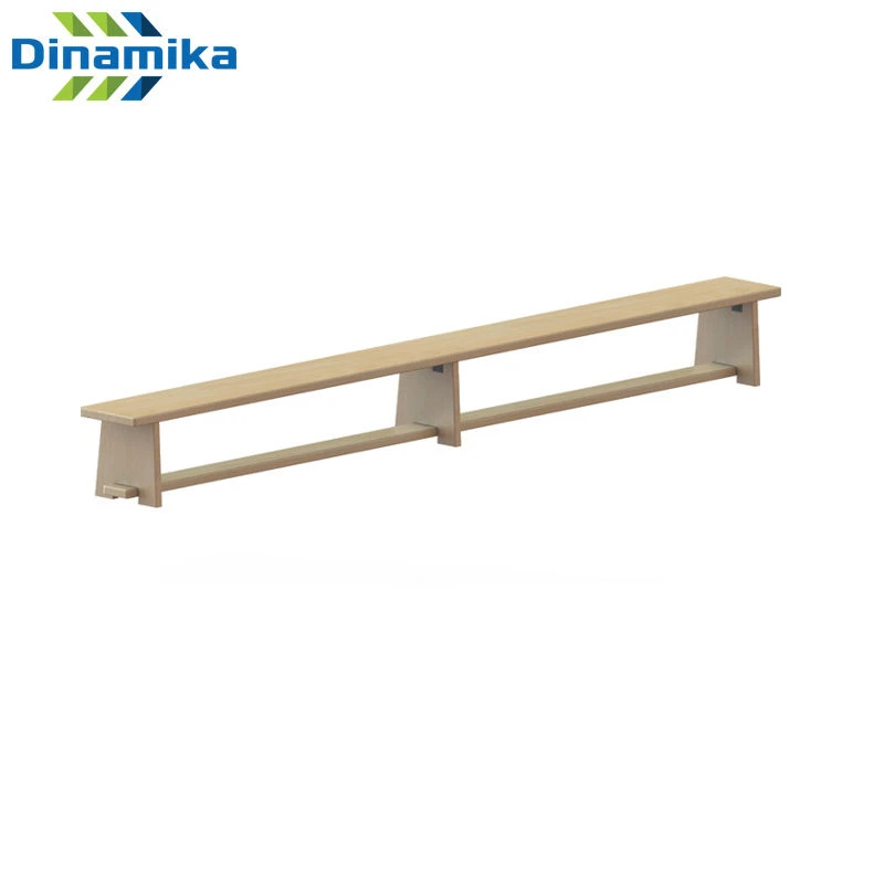 Wooden Gymnastics Bench with Wooden Legs