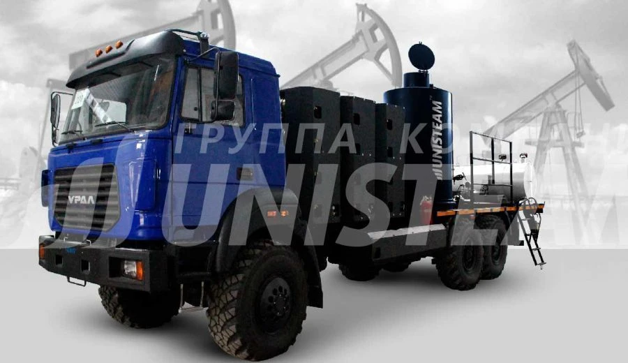 Portable Wax Deposition Unit Model 7098X2 on Ural 4320-4951 Chassis