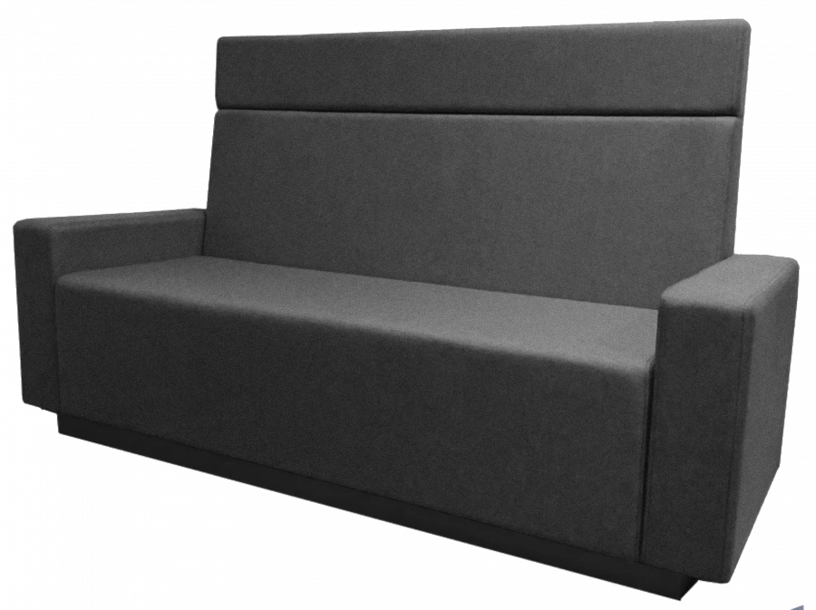 Upholstered Sofa on Wooden Frame with Armrests - D31