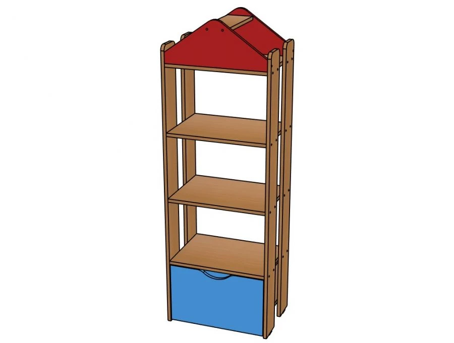 Versatile Shelving Unit for Preschool Activities - Model KС-G3