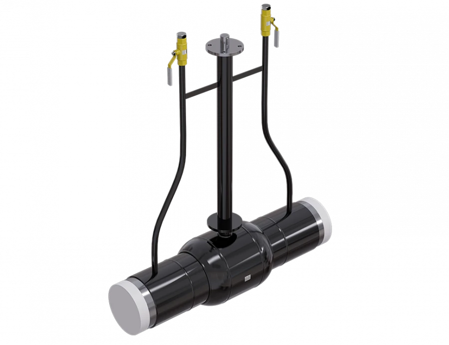 Full-Welded Steel Ball Valve ALSO Series GAS with Extended Stem