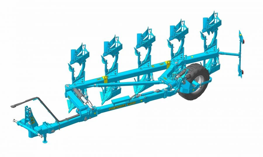 Reversible Plow PПО-5 (4+1) for Deep Soil Tillage