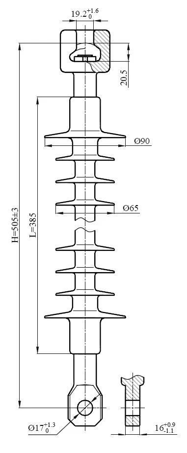 Insulator for Power Lines LК 120/35-2ГС