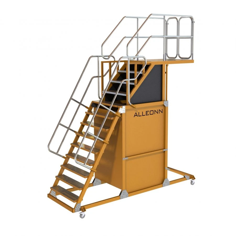 Adjustable Height Portable Aluminum Ladder Platform LPR-3.1