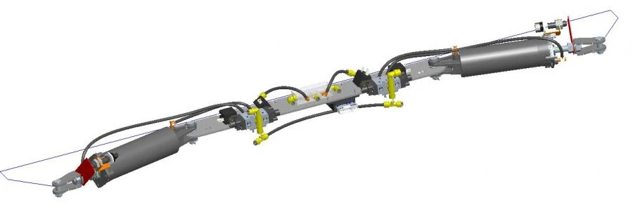 Pneumatic Door Actuator for Vehicles 16N2X50/150T1B021