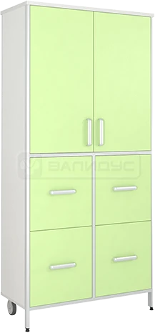 Medical Cabinet with Two Doors and Four Drawers, Model SHM-14K