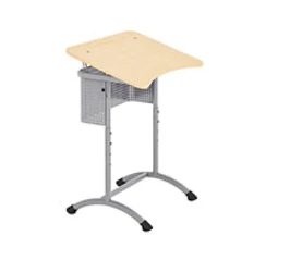 Adjustable Height Student Desk with Tilted Surface, Single Seat Model: АтУРП1