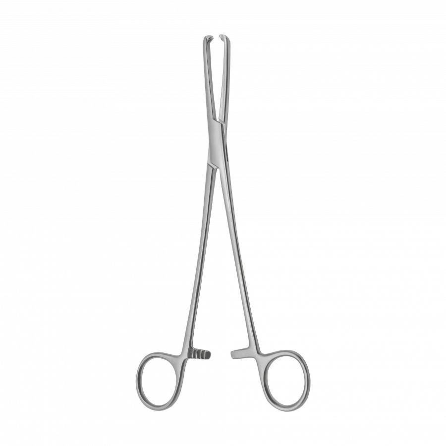 Straight Double-Toothed Uterine Forceps TSH-04-050-21, 213 mm