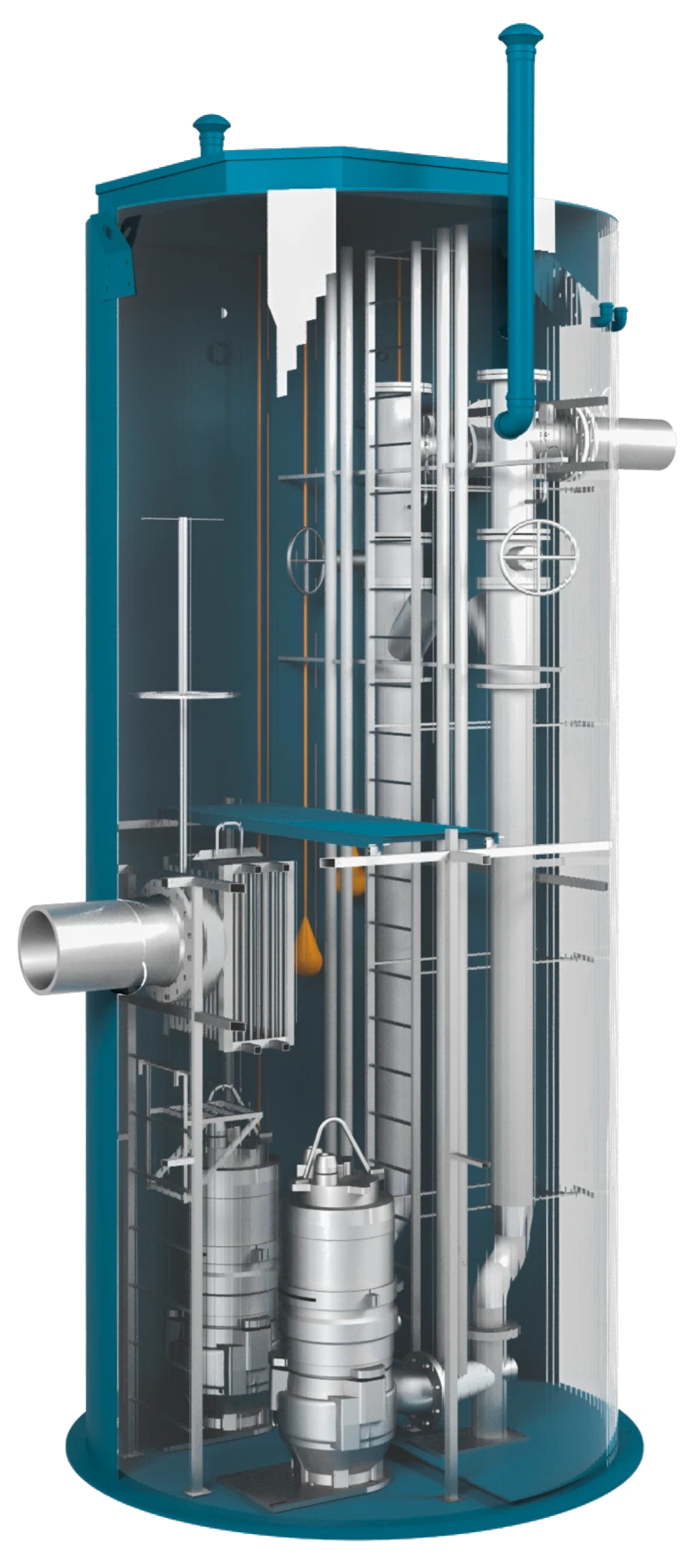 Wastewater Pumping Station for Domestic and Industrial Use