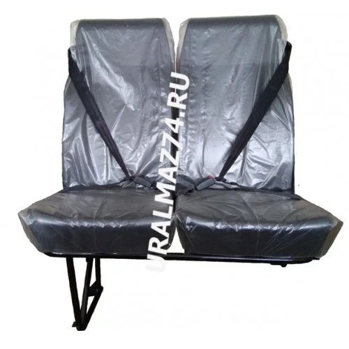 Double Passenger Seat Assembly with High Back and 3-Point Seatbelt (Left Side)