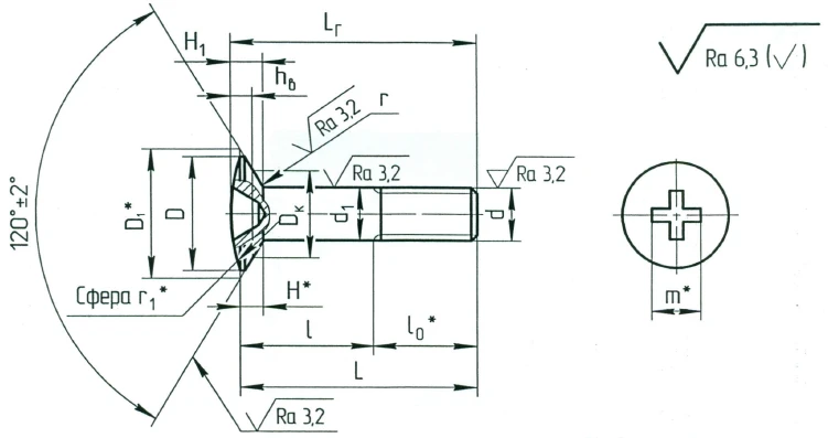Semi-Countersunk Head Bolts OST 1 31200-80