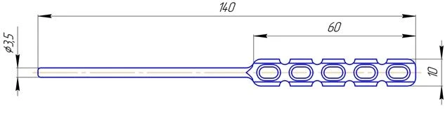 Cervical Cranial Stabilization Rod for Spinal Support