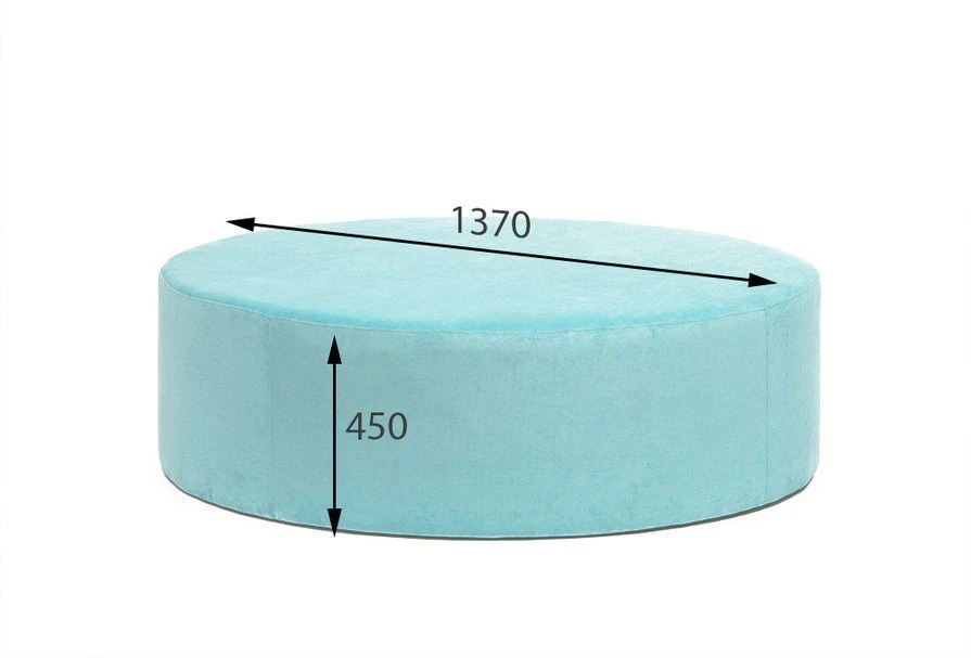 Soft Round Stool "TABLET" - No Legs