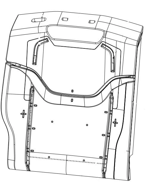 Left Backrest Padding for Second Row Car Seat 7005410AST01A