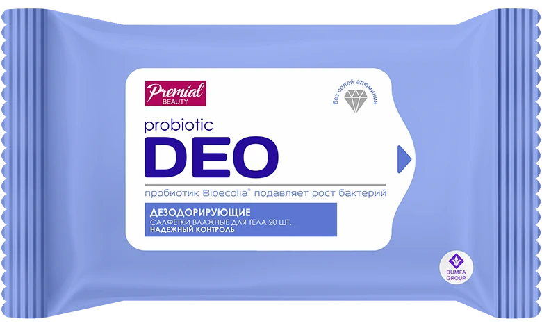 Deodorizing Wet Wipes for Refreshing Cleanliness - Pack of 24 PREMIAL