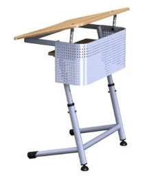 Adjustable Single Student Desk for Educational Institutions, Model PL-OUUP5-7