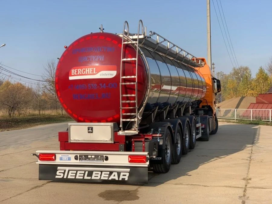 食品级油罐半挂车 30000L BERGHEL 9116P4