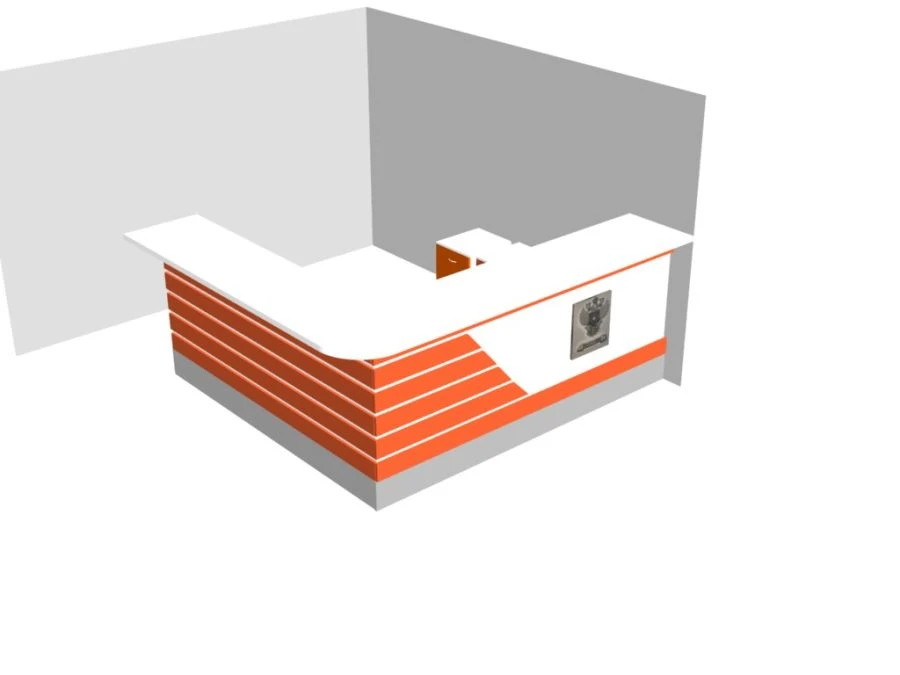 Reception Desk - Corner Design, 3000mm Wide