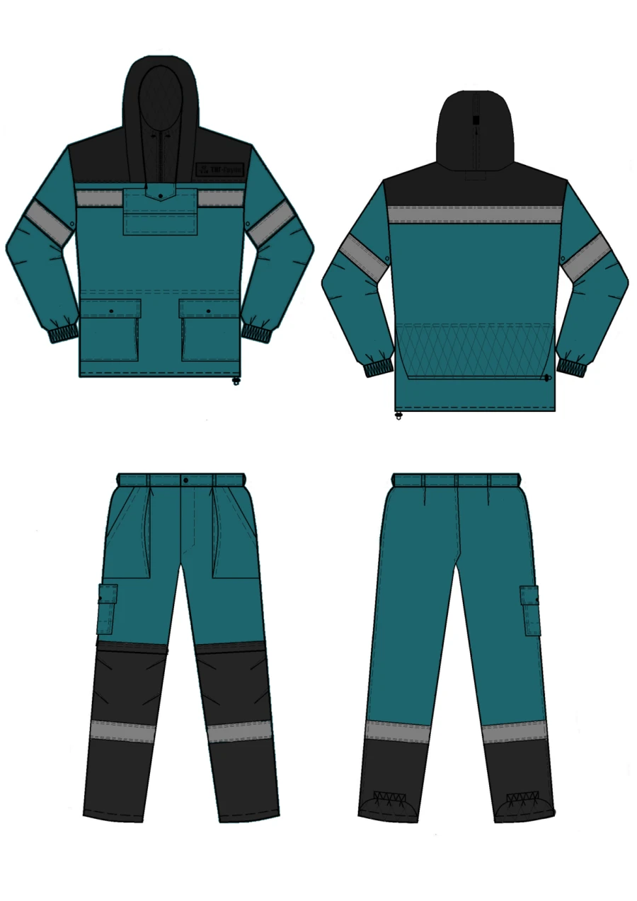 Men's Protective Suit (Jacket, Pants) for Industrial Use