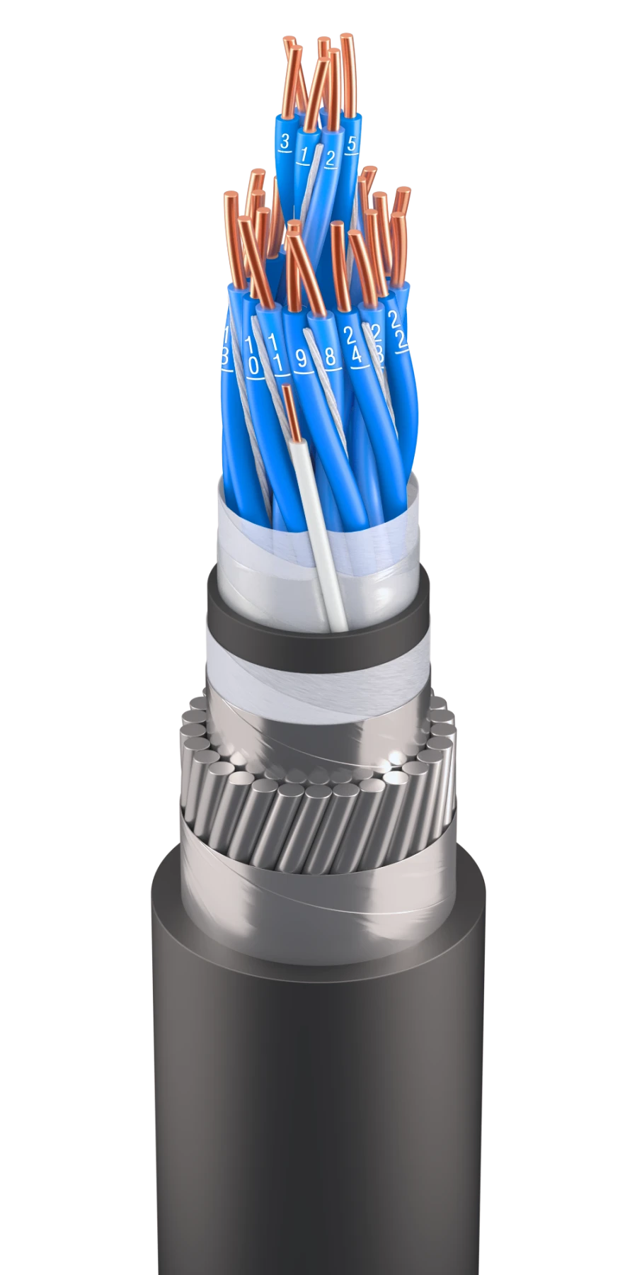 Signal and Locking Cable with Enhanced Electromagnetic Protection