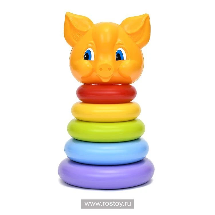 Classic Pig Pyramid Toy for Kids