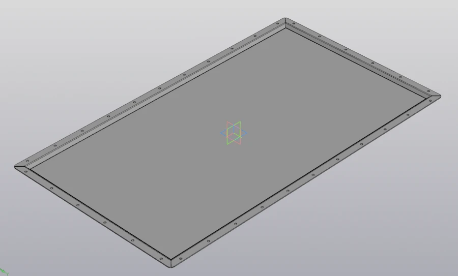Aluminum Cover for Battery Block RSBG.735412.001