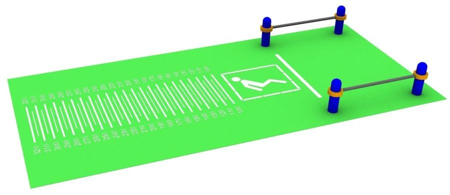 Long Jump Test Complex with Marking up to 320 cm SK