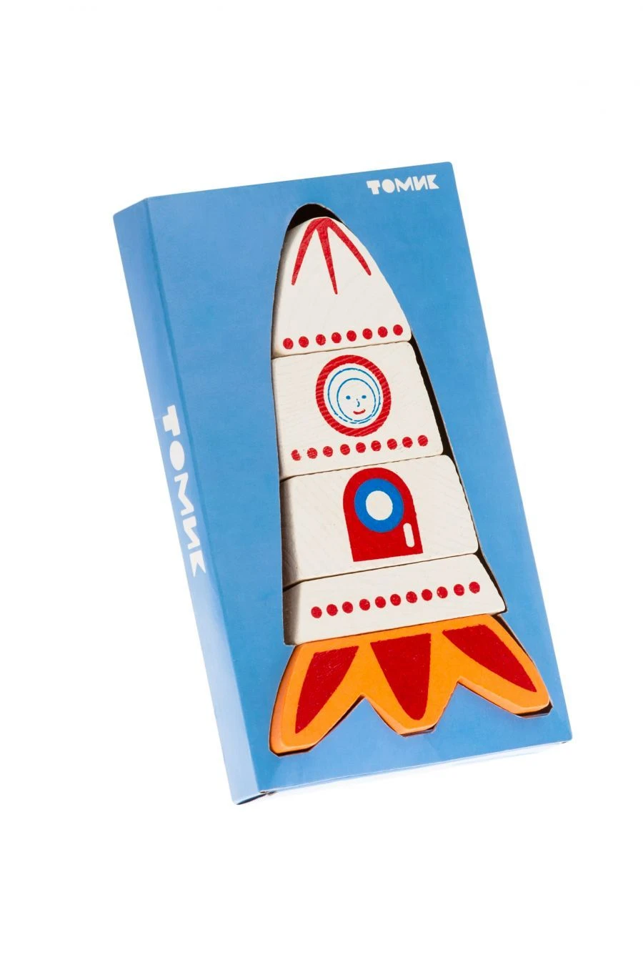 Axis-free Pyramid Toy "Rocket" (5 Pieces) Model 513