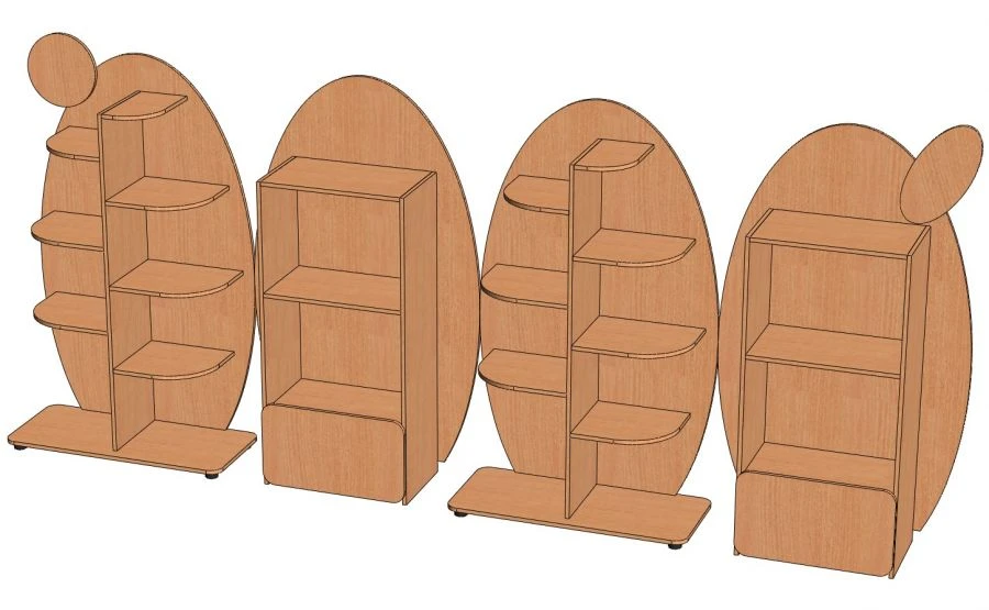 Caterpillar Shelf - Model C-Gu