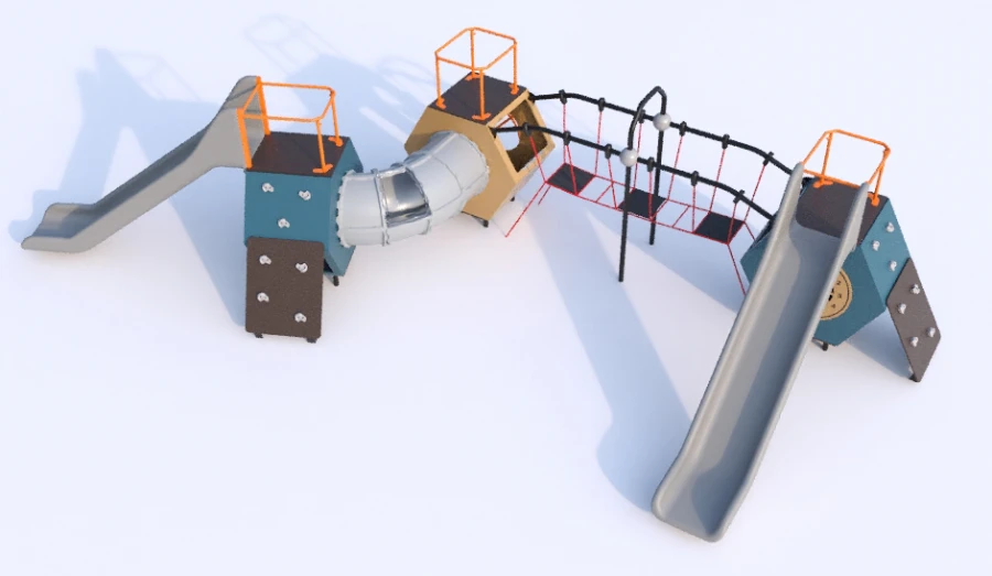 Children's Play Complex for Thematic Games and Physical Development 115.83.10