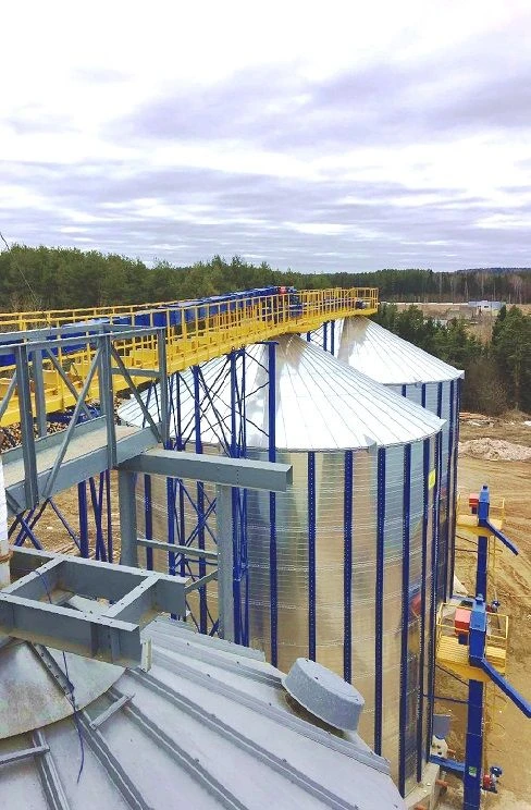 Ventilated Flat-Bottom Bunker BZP for Grain Storage